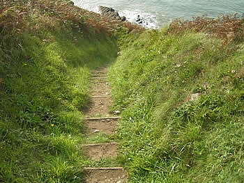 Photo Gallery Image - The coast path is steep in places!
